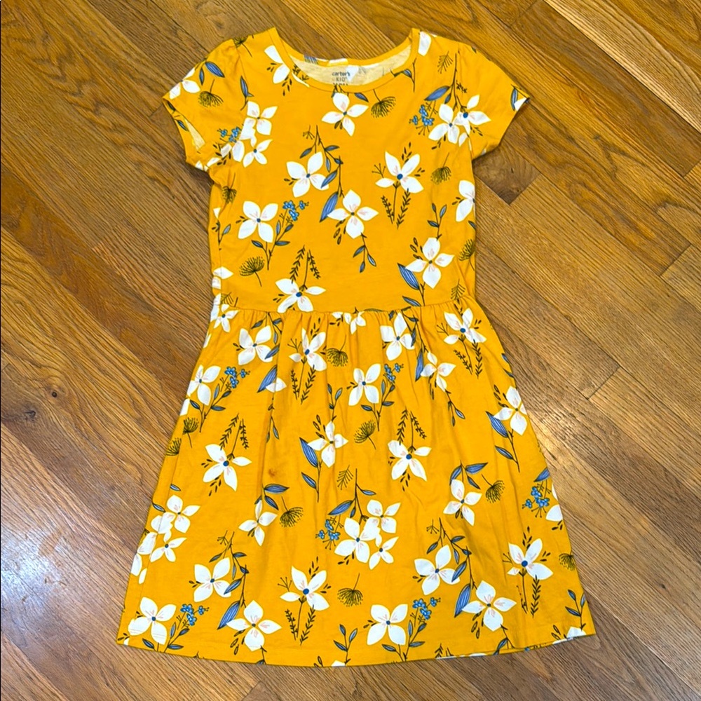 Carter’s yellow flowered dress - girls 14
